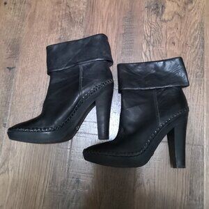 Rare Vintage NIKE Air G Series Leather Ankle Boots Black Size 9